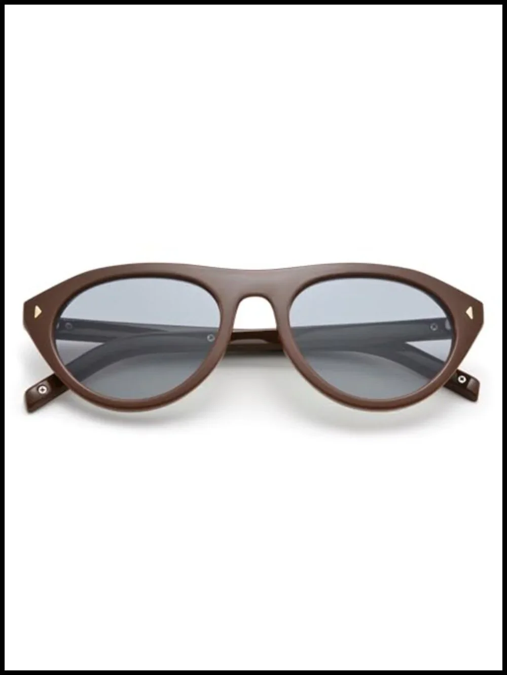 Retro Oval Cat Eye Sunglasses with UV400 Protection, Lightweight Frame